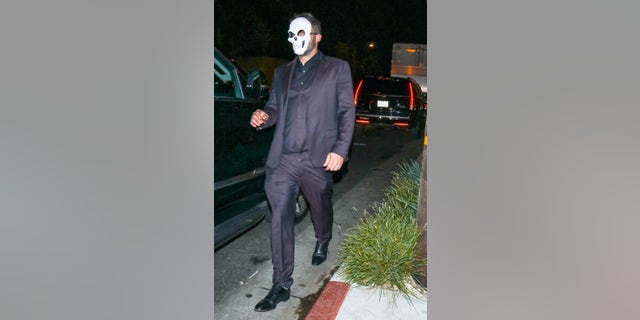 Ben Affleck, seen here in Los Angeles, appeared to stumble outside a Halloween party.