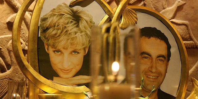 A permanent memorial to Diana, Princess of Wales and Dodi Fayed is pictured in the Harrods store in London, 31 August 2006, on the ninth anniversary of their death. Diana, 36, and her boyfriend Dodi Fayed, 42, were killed in a car crash in Paris in the early hours of August 31, 1997.
