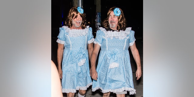 Bruce Willis and assistant Stephen J. Eads at M. Night Shyamalan's Halloween party 'Shyamaween' in 2017. (Photo by Gilbert Carrasquillo/GC Images)