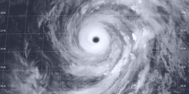 Super Typhoon Hagibis can be seen on Wednesday in this satellite photo.