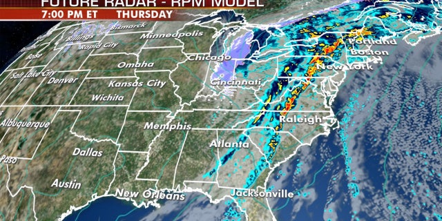 A squall line is forecast to develop as a cold front moves east, potentially impacting trick-or-treaters on Halloween.