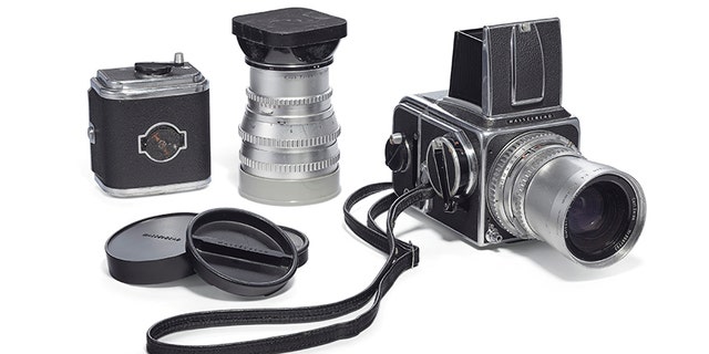 Christie’s confirmed to Fox News the auction house is auctioning the camera from Douglas Kirkland's photoshoot with Marilyn Monroe, a 1958 Hasselblad.