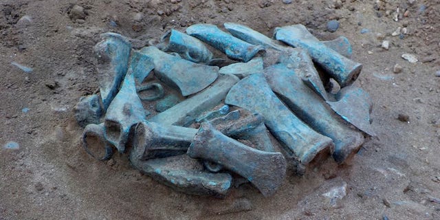 One of the hoards found in Havering on the outskirts of London.