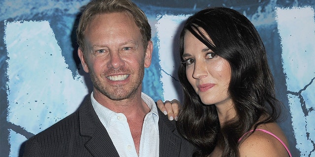 Ian Ziering and Erin Ziering -- pictured here in August 2019 arriving for the premiere of SyFy's