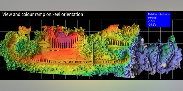 A 3D scan of the shipwreck. (Image by John McCarthy)