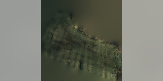 A composite image of the wreck site generated from several thousand photos of the Juffrau Elisabeth wreck. taken by Karl Klungland.