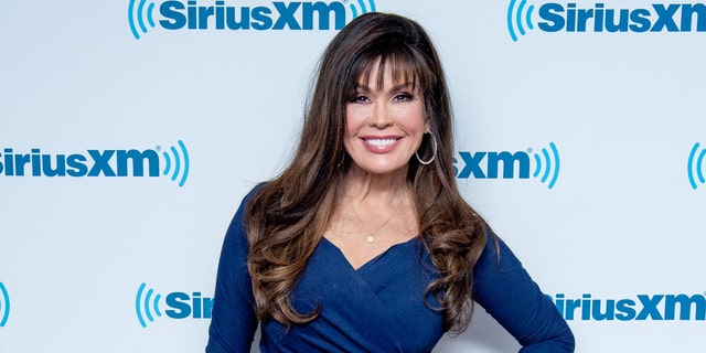 Marie Osmond visits the Andy Cohen show at SiriusXM Studios on January 10, 2018 in New York City. 