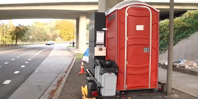 Officials in Portland have deployed a mobile hygiene unit which is comprised of two portable toilets, hand-washing stations, a garbage can, sharp box and lockers to help improve areas near homeless encampments.