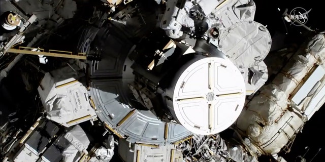 In this photo provided by NASA astronauts Christina Koch and Jessica Meir exit the International Space Station on Friday, Oct. 18, 2019. The worlds first female spacewalking team is making history high above Earth.