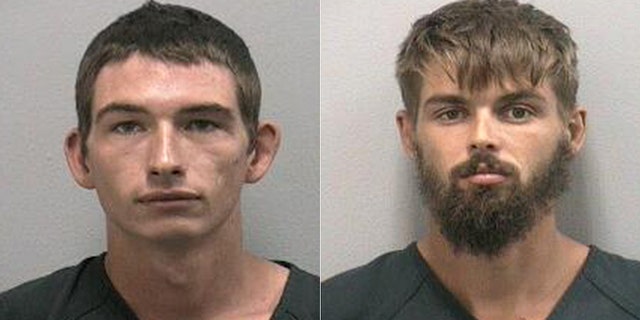 Noah Osborne(left) and Timothy Kepke(right) were charged with unlawfully taking an alligator.<br>