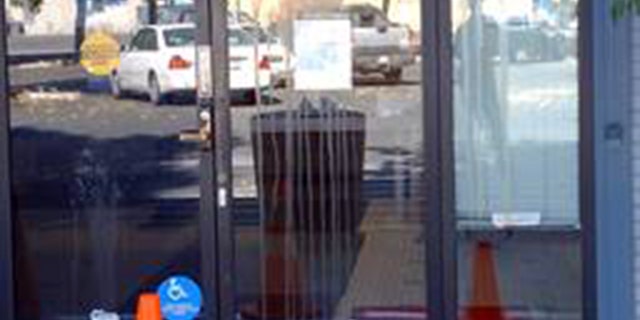 A Pacific Gas and Electric office in Oroville, Calif. was closed Wednesday after an act of vandalism.