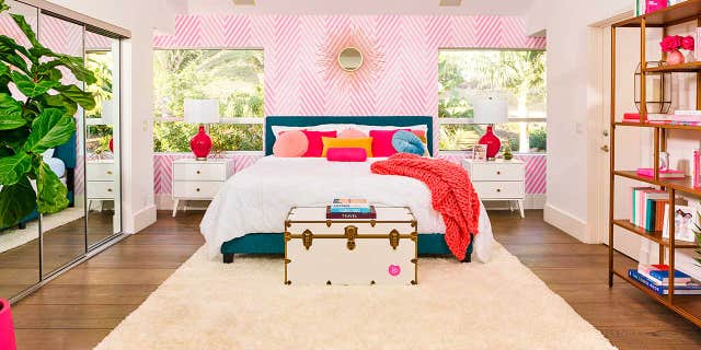 The two-bedroom, two-bathroom home, located in the