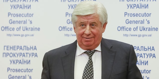 Then-Prosecutor-General of Ukraine Viktor Shokin speaking at a news conference in Kiev, Ukraine, November 2, 2015.