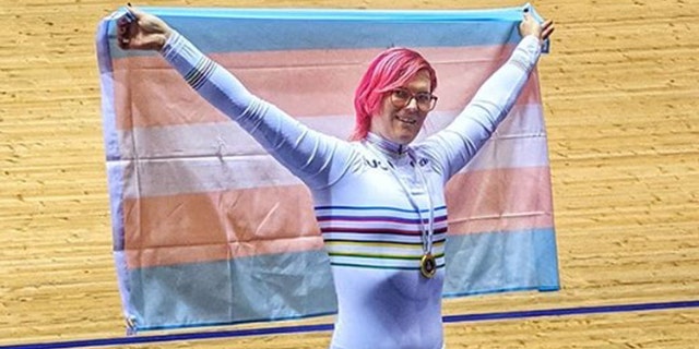Transgender cyclist Rachel McKinnon after winning race. (Photo: Instagram/Rachel McKinnon)