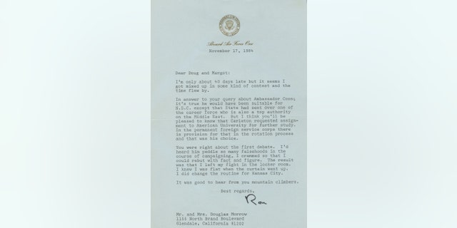 Former President Ronald Reagan admitted to his friends that he fell flat in the first presidential debate against former Vice President Walter Mondale.