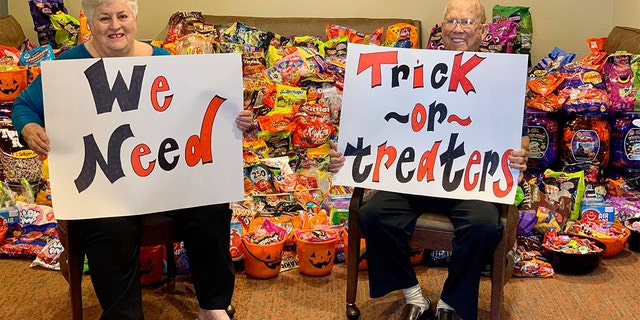 Senior citizens wanted to invite trick-or-treaters to their home in Clear Lake, Texas, this year. (Heartis Senior Living)