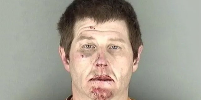 Shane Funk, 46, allegedly rode a construction excavator through a Topeka, Kan., neighborhood early Sunday morning, police said.