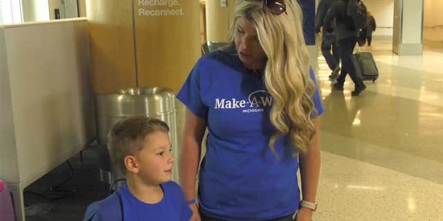 “We’re just blessed to be able to spend a week of just enjoying each other, and not stressing about anything,” said S.J.'s mom Danielle.