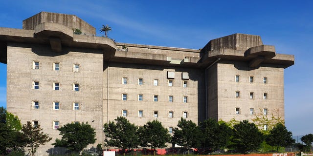 Bunkers were built in Hamburg, Germany, and were used to provide anti-air defense during World War II.