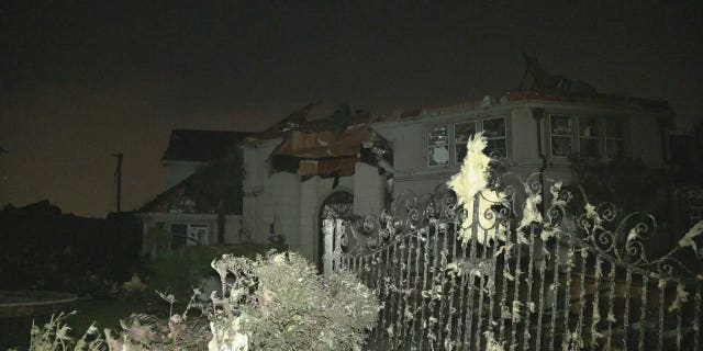 Tyler Seguin's home in North Dallas after the tornado.