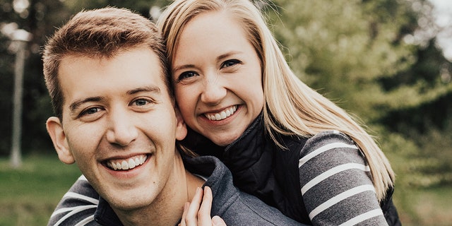Tyler Moon and his fiance, Amy Greene.