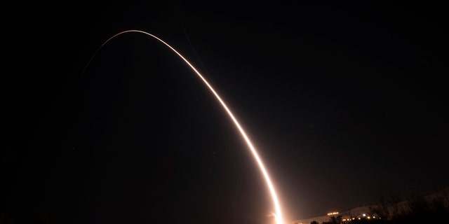 Air Force test-launches intercontinental ballistic missile in ...