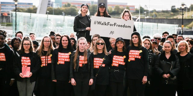 The "Walk For Freedom" in Newcastle, United Kingdom.