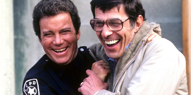 (L-R) William Shatner and Leonard Nimoy in a 'T.J. Hooker' episode from 1983.