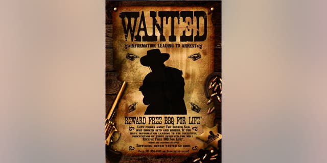 “Snitching never tasted so good,” reads the message on a “Wanted” poster shared on the restaurant’s website.