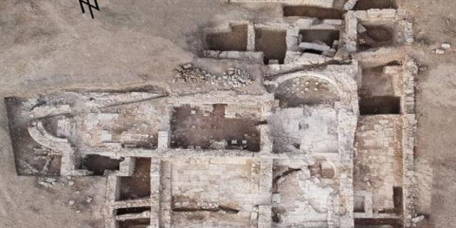 Large baths dating from the Roman times were discovered.