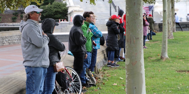 Protesters at the
