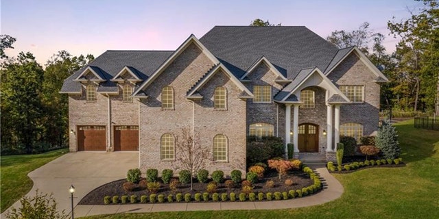 The mansion, in the suburbs of Pittsburgh, was built for Brown in 2014.