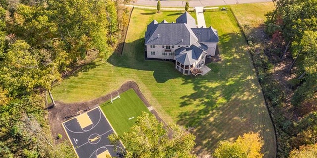 The nearly 8,800-square-foot home sits on three acres in the community of Gibsonia.