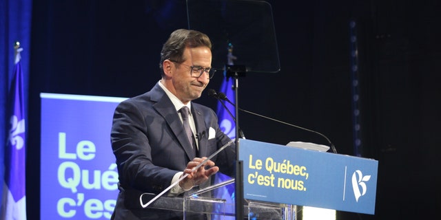 The block is led by charismatic new leader Yves-François Blanchet, pictured Monday night.