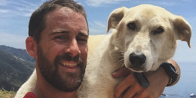 Craig Grossi and dog Fred