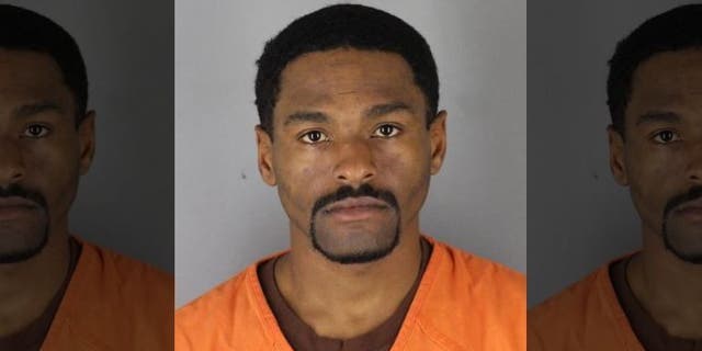 Dwight Pierre Lewis, 31, of Richfield, Minn., is accused of punching a Trump supporter outside a Minneapolis rally, resulting in stitches for the victim, authorities say. (Hennepin County District Attorney)