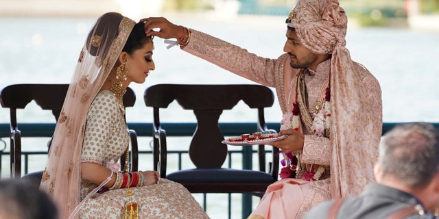 After getting the idea for their lavish wedding, the couple, from London, visited Disneyland Paris for a reconnaissance trip on Valentine's Day to get an idea of what they wanted.