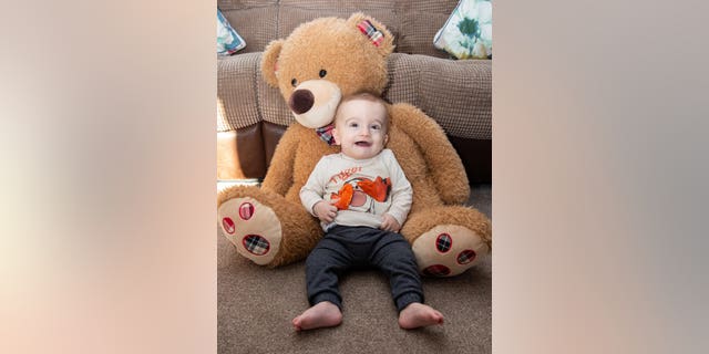 10-month-old Michael Labuschagne. (SWNS)