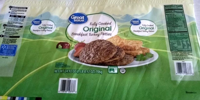 “Great Value Fully Cooked Original Breakfast Turkey Patties