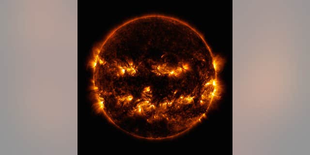 NASA shares image of the sun resembling a jack-o’-lantern - Fox News