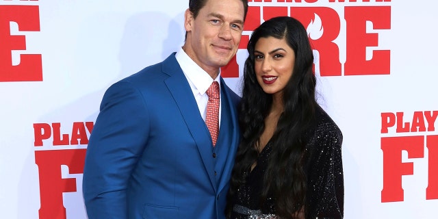 John Cena, left, and Shay Shariatzadeh attend the premiere of Paramount Pictures'