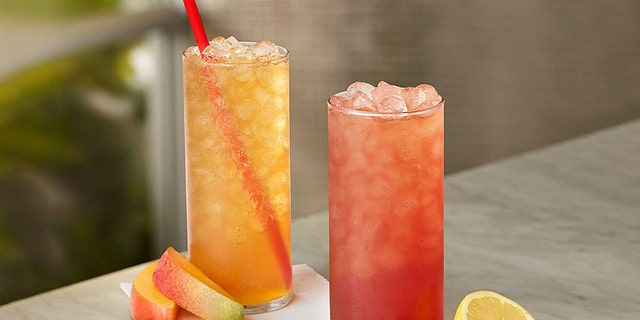 Customers in Jacksonville, Fla. can try the "seasonal" Mango Passion Tea Lemonade and Blackberry Blossom Tea Lemonade, pictured, for a limited time.