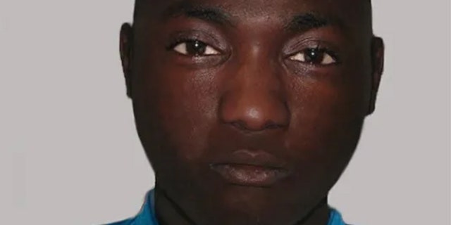 A composite image of a man British police are hoping to identify. He was found dead on June 30 in south London after falling out of an airplane's landing gear compartment, police say.