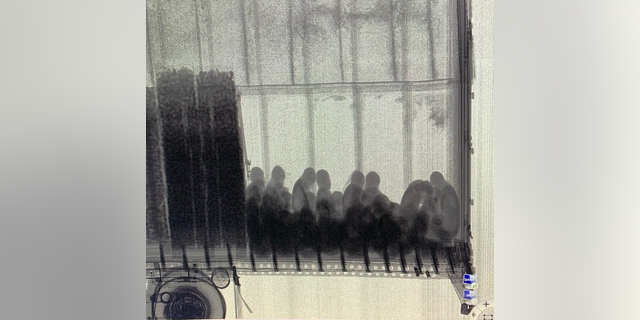 On Oct. 16, migrants were detected using X-ray