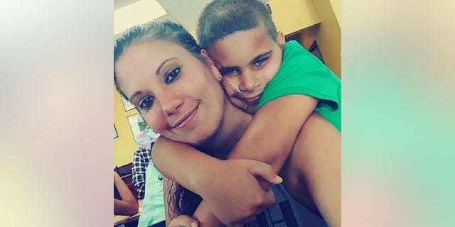 Nicole Montalvo with her son Elijah, before her brutal murder in Florida last week