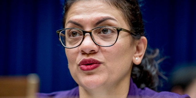 Rep. Rashida Tlaib, D-Mich., once vowed to impeach 'the motherf---er' -- and now is the subject of an Ethics Committee probe. (AP Photo/Andrew Harnik)