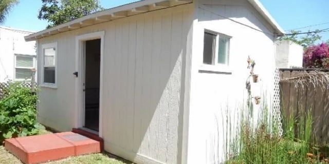A backyard San Diego's North Park neighborhood is renting for $1,050 a month.