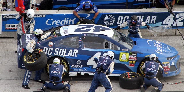 Kyle Larson's Chevrolet Camaro was one of the NASCAR entries sponsored by DC Solar