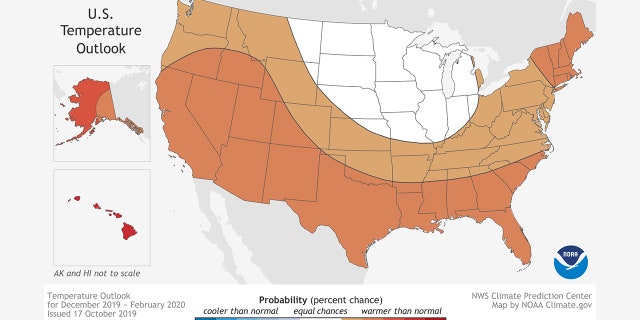 Winter likely to be warmer but have 'large swings' in temperatures and precipitation, NOAA says 3 A large swath of the U.S. may experience a warmer-than-average winter, according to forecasters.