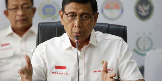 As Coordinating Minister for Politics, Law and Security, Wiranto supervises several ministries and agencies, including the national police and defense, which have been in charge of the government's counterinsurgency campaign. (AP Photo/Achmad Ibrahim, File)